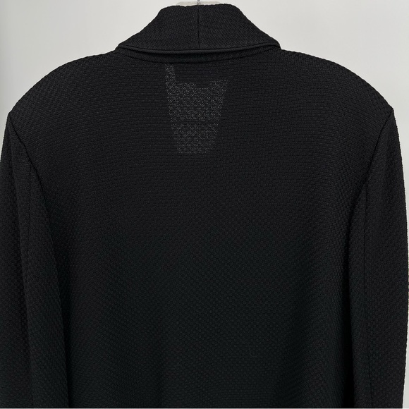 St. John Collection Santana Knit Blazer Suit Set Size 14 Black Gold Buttons - Picture 7 of 11